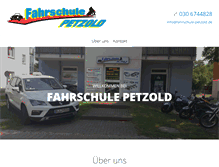 Tablet Screenshot of fahrschule-petzold.de